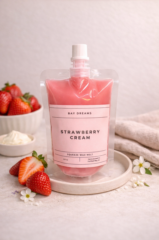 Squeeze Wax Melt –Strawberry Cream