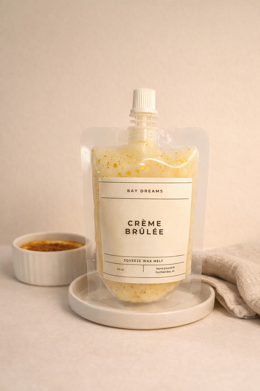 Squeeze Wax Melt – Crème Brûlée