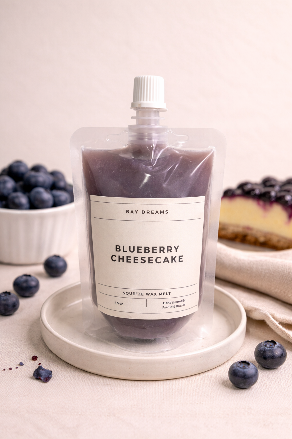 Squeeze Wax Melt – Blueberry Cheesecake